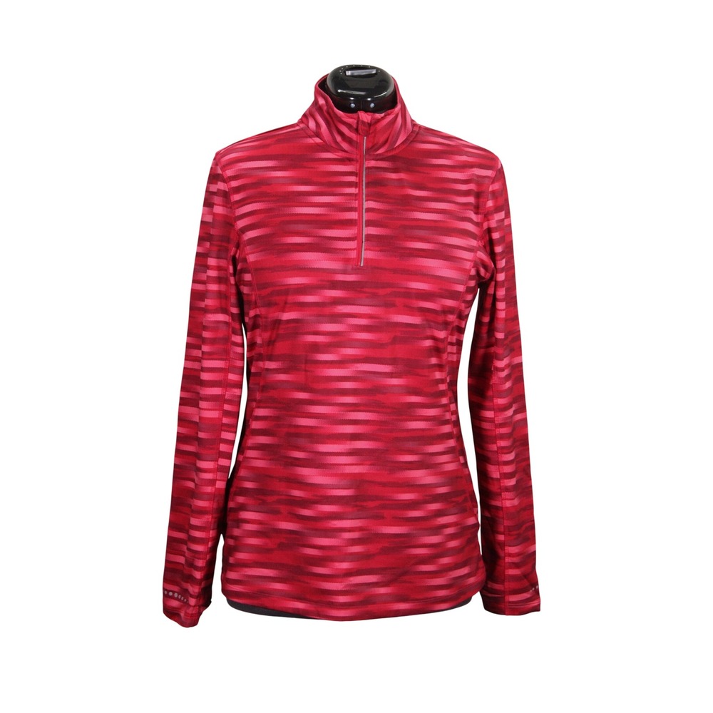 Cascade Sport 1/4 Zip Fleece Pullover Women's Large Long Sleeve Performance Top‎